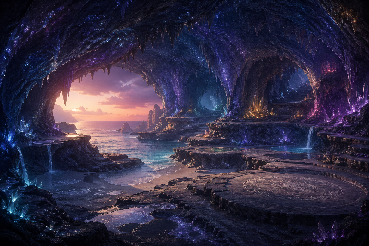 The Coastal Cave tucked into the seaside cliffs